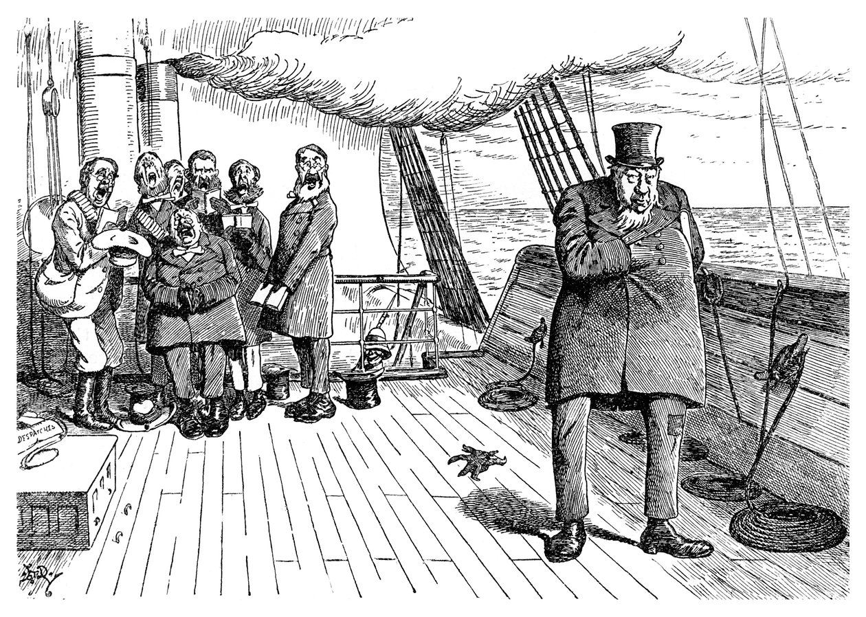 Oom-poleon Boer-naparte om bord på Highbury Castle, 1901 af Unbekannt