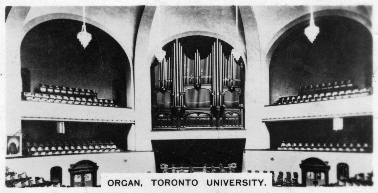 Orgel, Toronto University, c1920