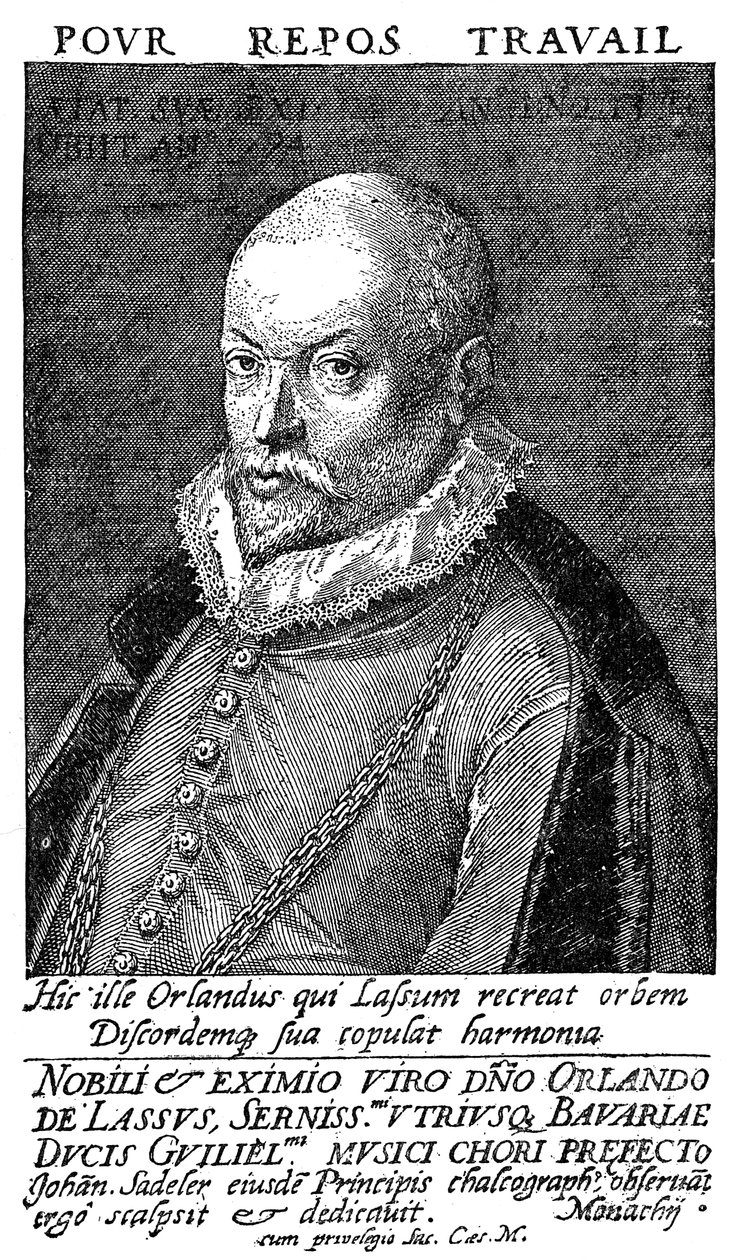 Orlandus Lassus, flamsk renæssancekomponist og musiker, 1500-tallet af Unbekannt