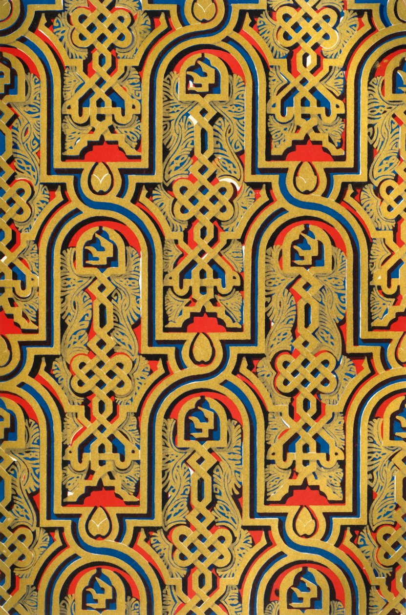 Ornamenter på paneler, Hall of Ambassadors, 1907. af Unbekannt