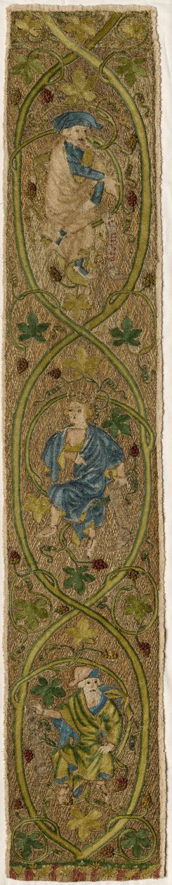 Orphrey Band: The Tree of Jesse, ca. 1350. af Unbekannt