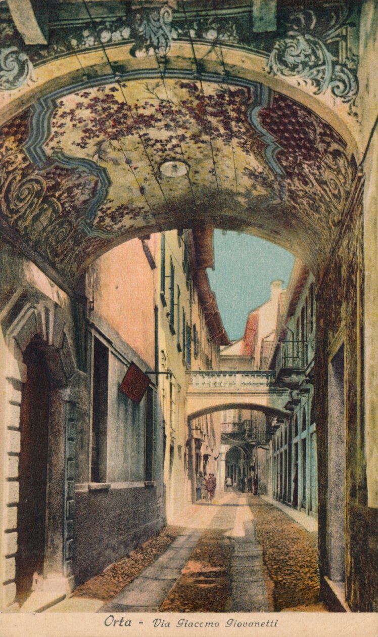 Orta - Via Giaccomo Giovanetti, c1910. af Unbekannt
