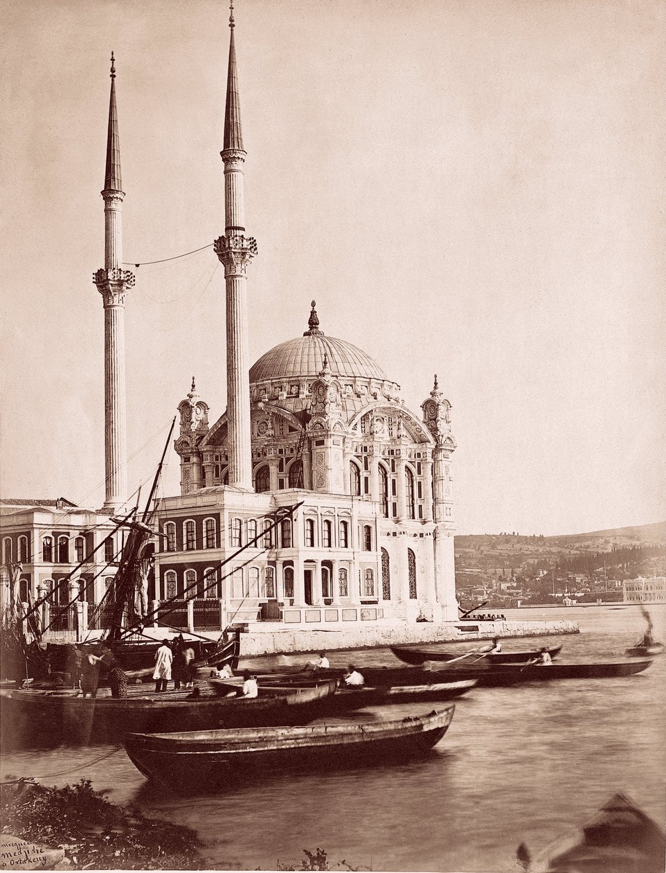 Ortakoy -moskeen af Unbekannt