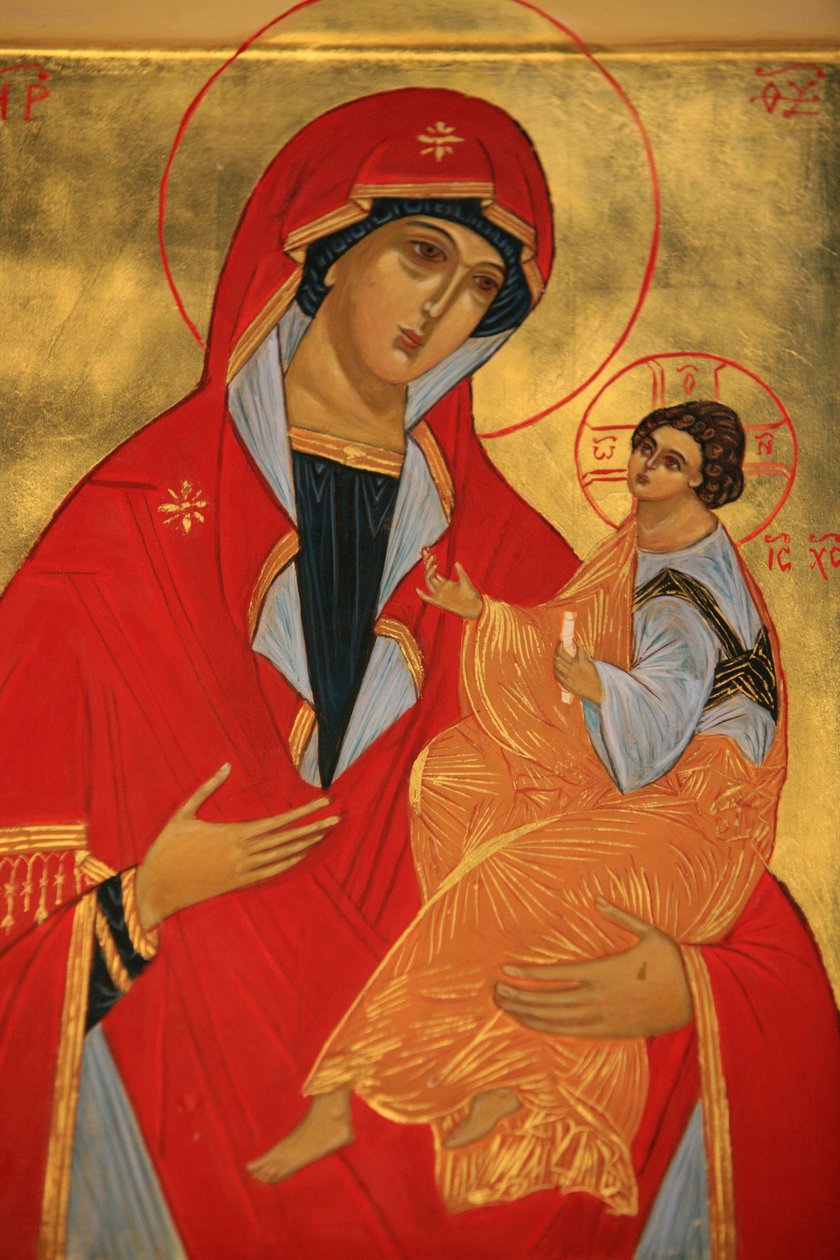 Ortodokse ikon: Maria og Jesus Paris Frankrig af Unbekannt
