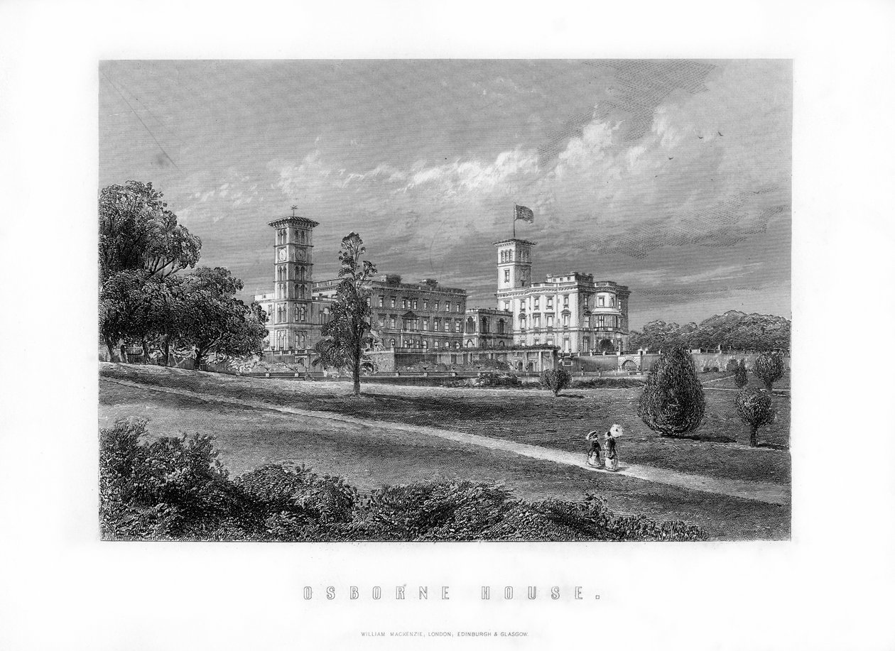 Osborne House, tidligere kongelig residens i East Cowes, Isle of Wight, England, 1899 af Unbekannt