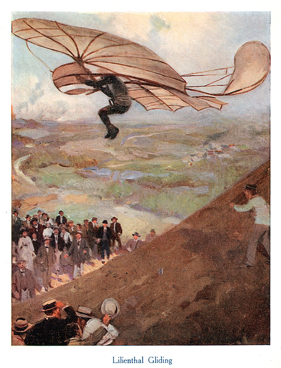 Otto Lilienthal, tysk aeronaut, begyndelsen af det 20. århundrede af Unbekannt