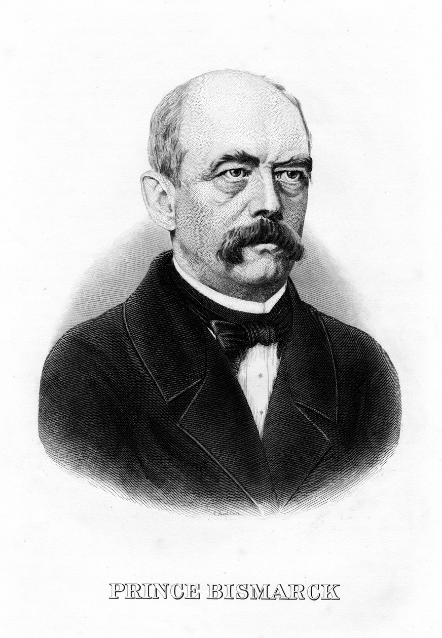 Otto von Bismarck, tysk statsmand, 1800-tallet af Unbekannt