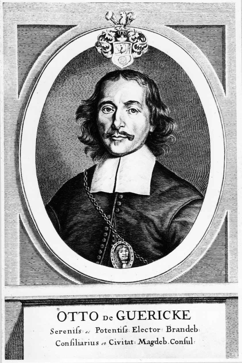 Otto von Guericke, tysk opfinder, ingeniør og fysiker, 1672 af Unbekannt