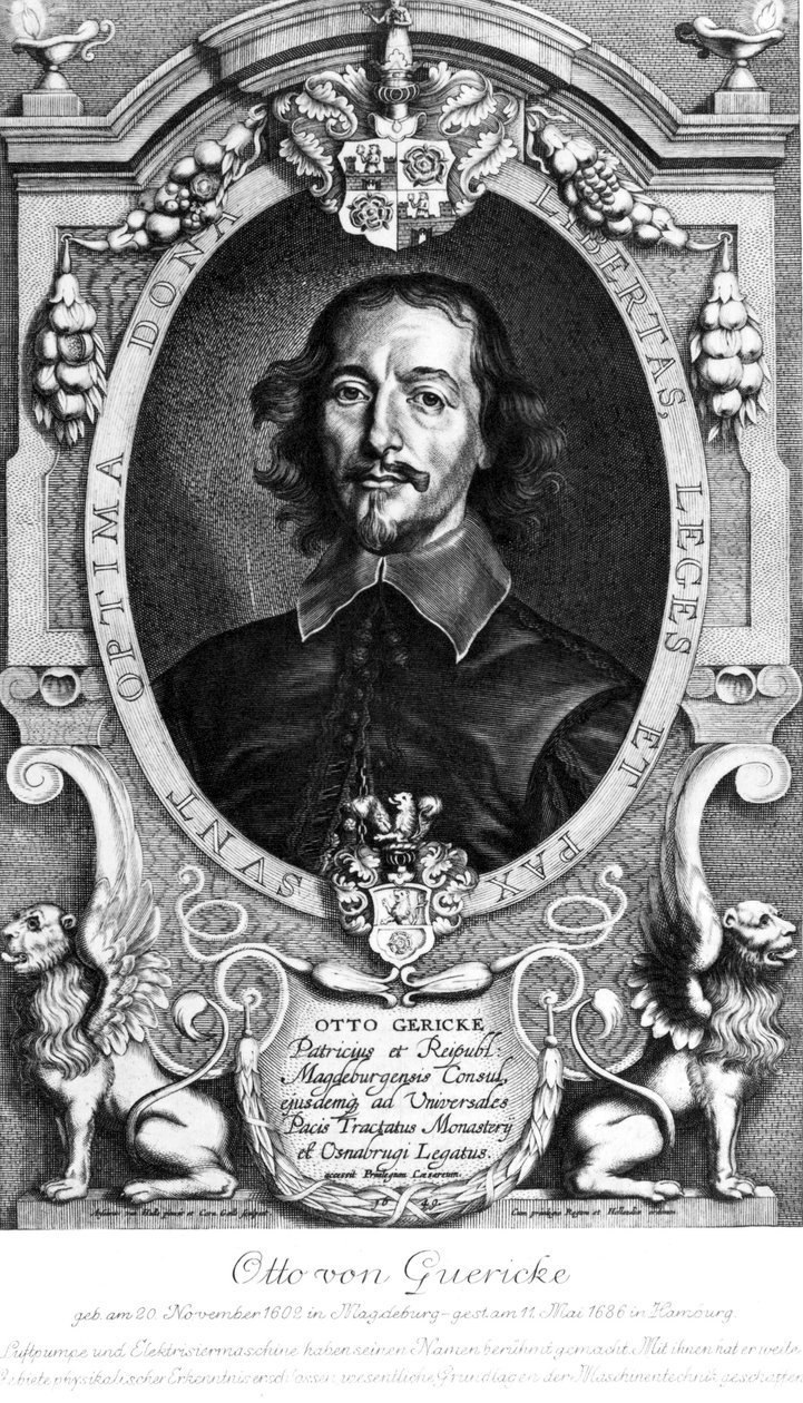 Otto von Guericke, tysk fysiker og opfinder af Unbekannt