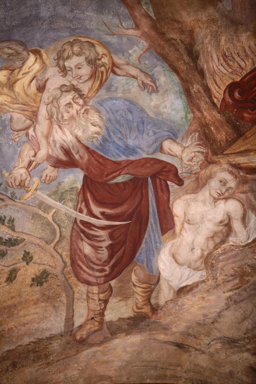 Vor Frue af Assumption kirke. Abraham ofrer sin søn Cordon Frankrig af Unbekannt