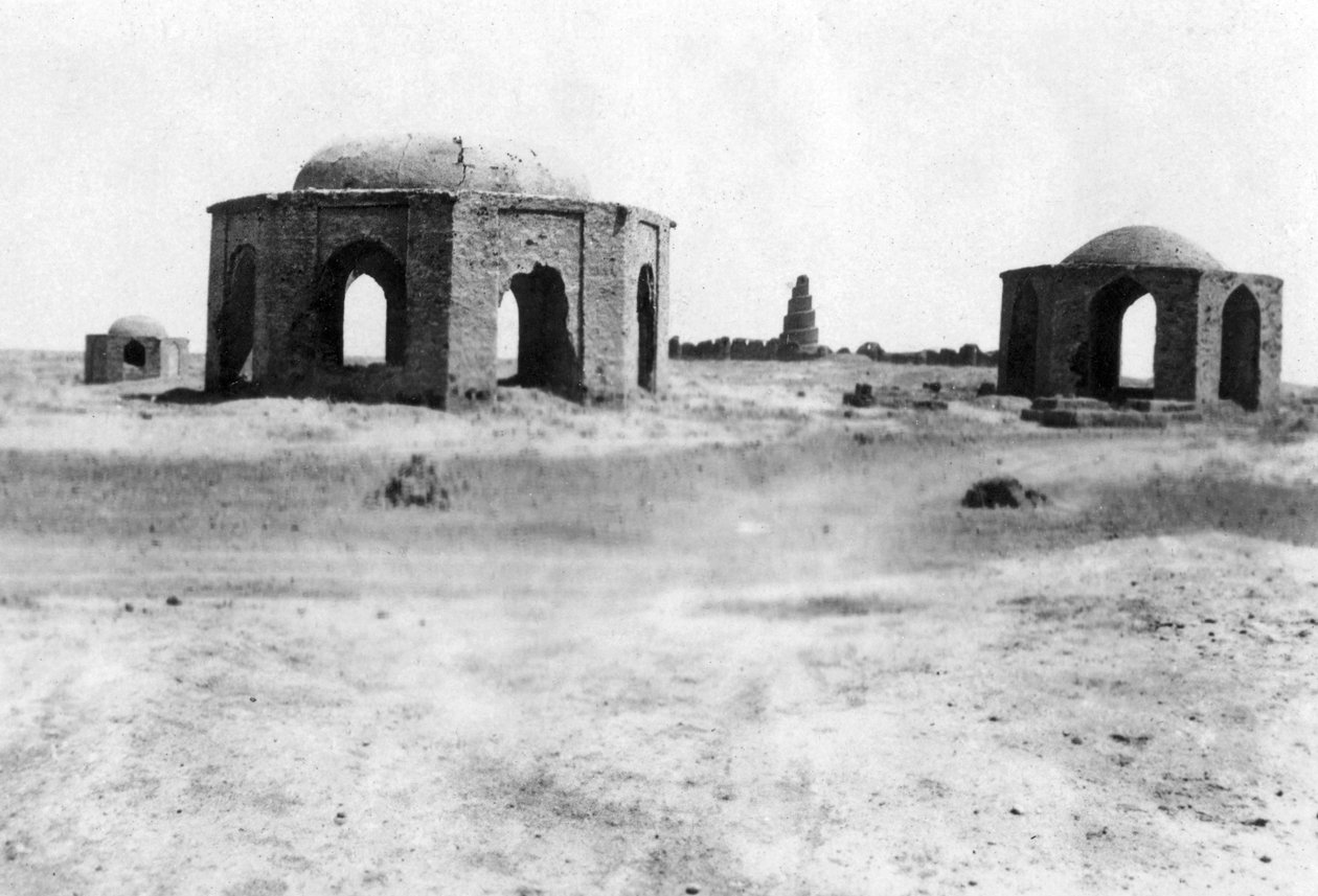 Uden for Samarra by, Mesopotamien, 1918 af Unbekannt