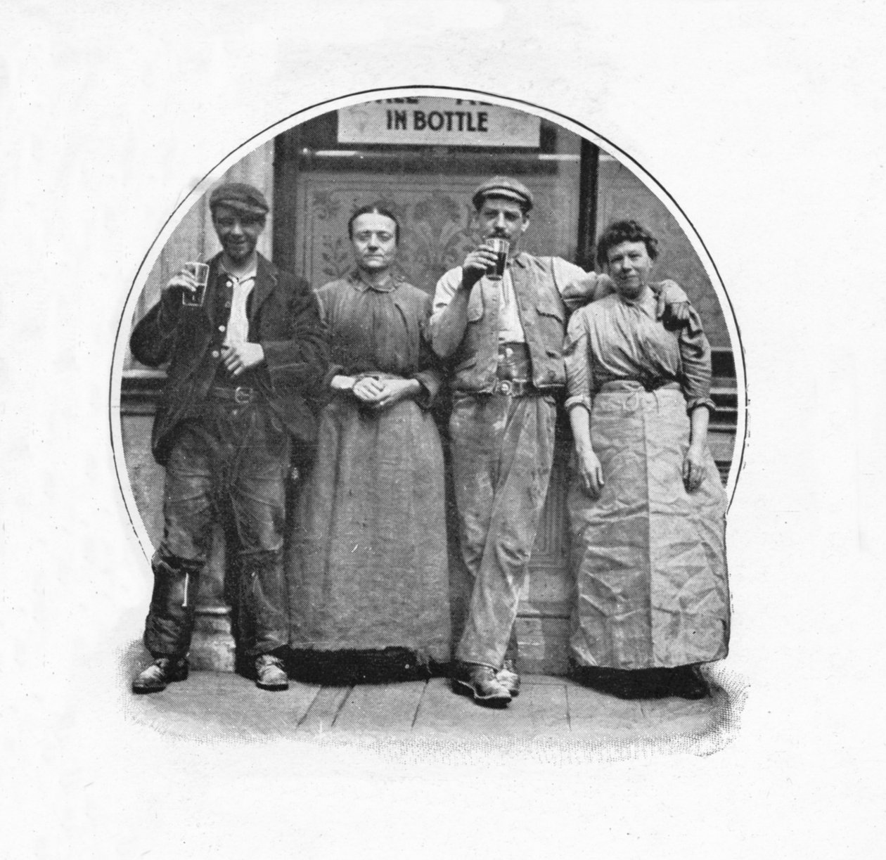 Uden for et offentligt hus, London, c1903 1903 af Unbekannt