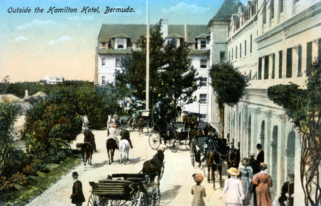 Uden for Hamilton Hotel, Bermuda, omkring 1900-tallet af Unbekannt