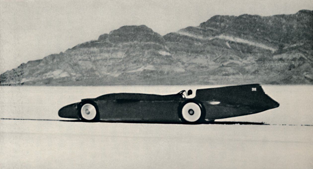 Over 300 miles i timen på Salt Flats, Bonneville, Utah, 1937 af Unbekannt