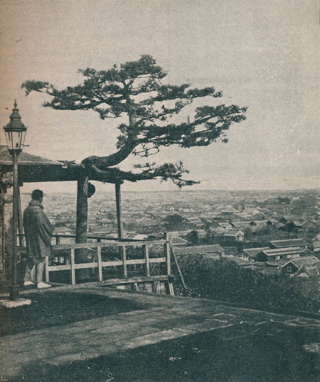 Med udsigt over det moderne Tokyo, Japans hovedstad, 1907 af Unbekannt