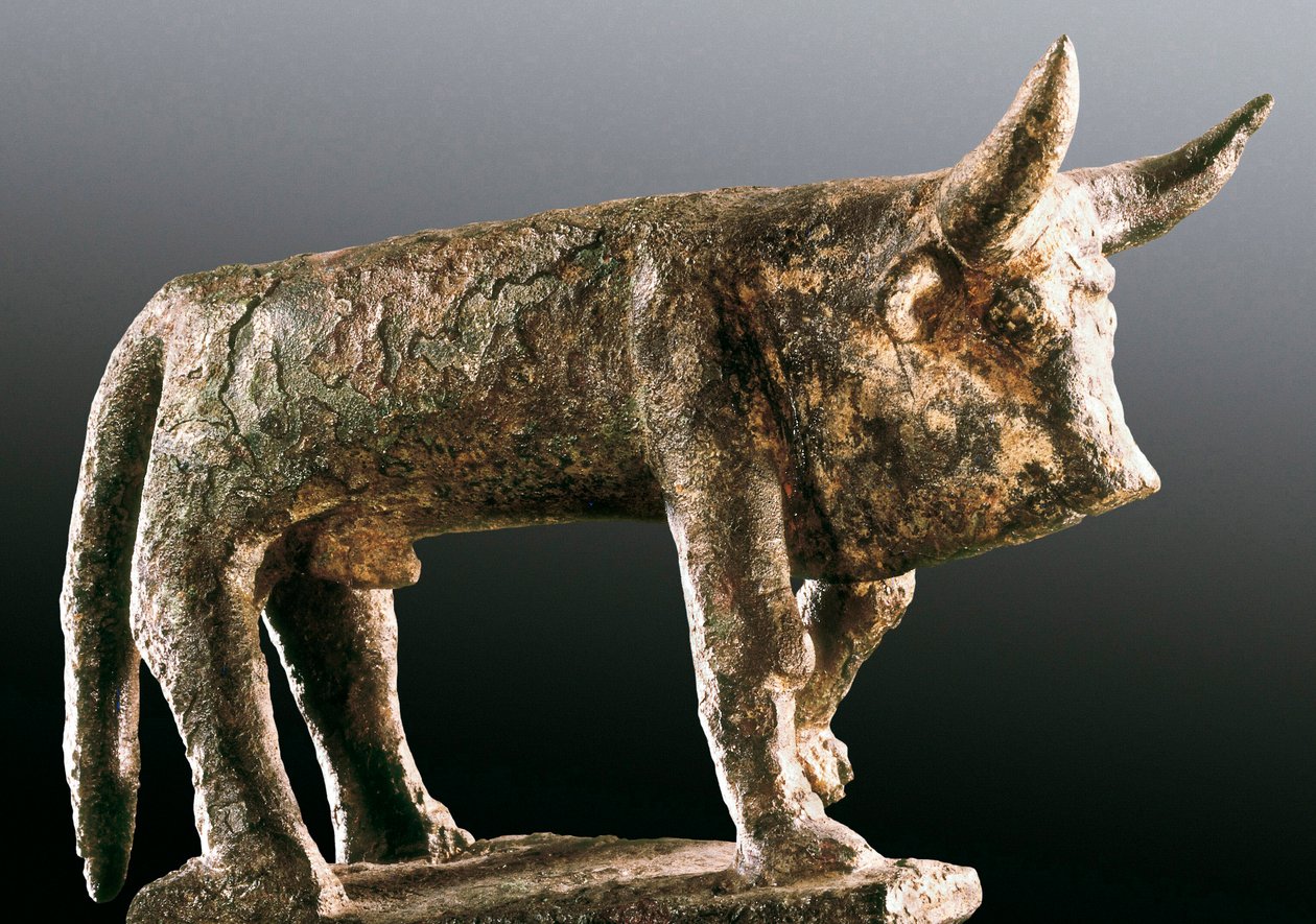Okse, bronzeskulptur af Unbekannt