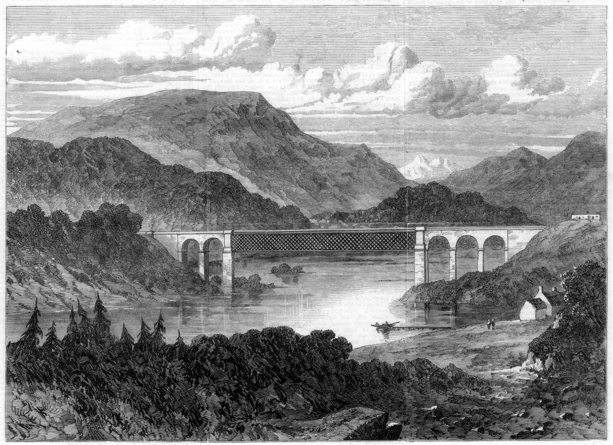Oykel Viaduct, Sutherland Railway, 1866 af Unbekannt