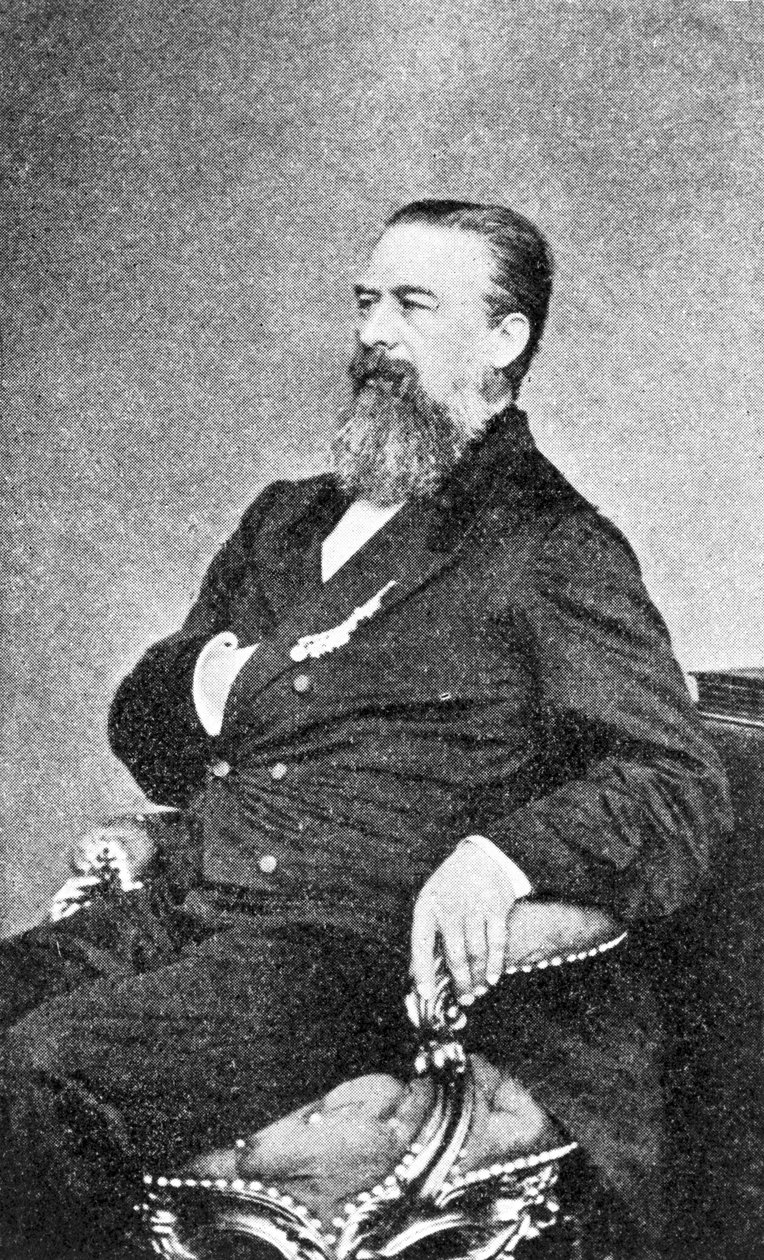 P W F von Voightlander, østrigsk instrumentmager, c 1860 af Unbekannt