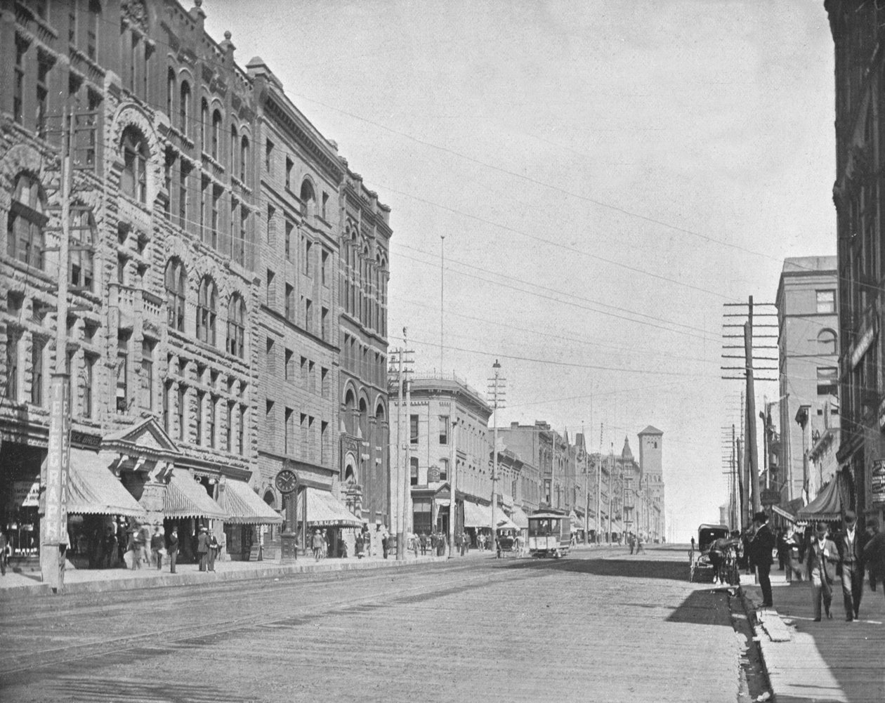 Pacific Avenue, Tacoma, Washington, USA, c1900. af Unbekannt