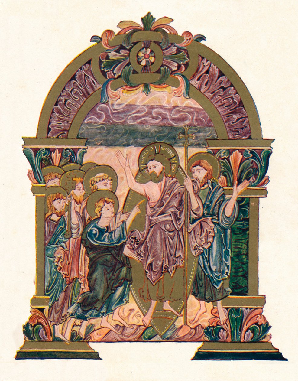 Side fra Benedictional of St. Ethelwold, c970, 1902 af Unbekannt