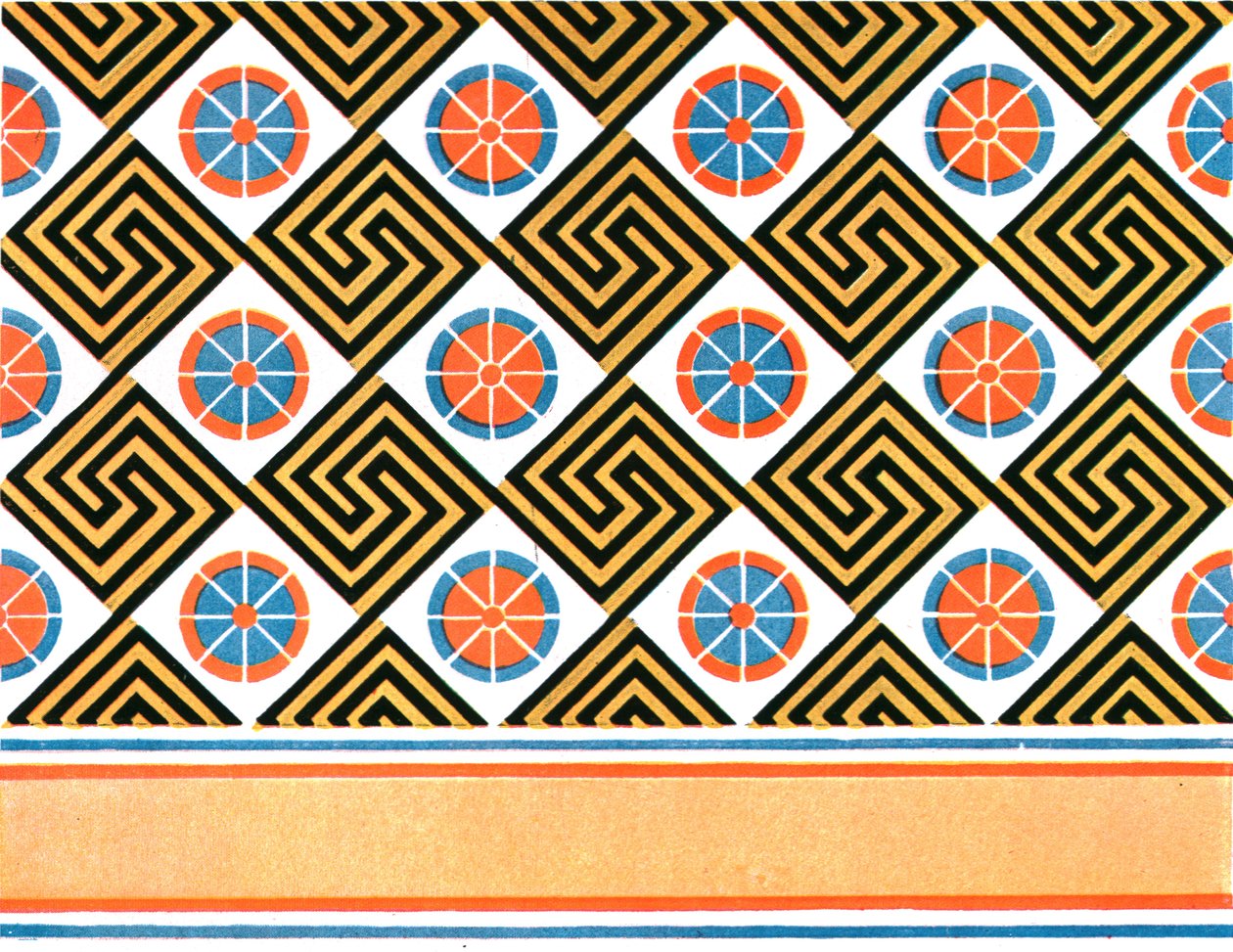 Malet loft i Enene-graven i Theben, Egypten, 1928. af Unbekannt