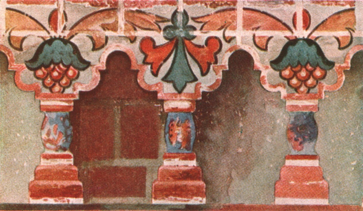Malet galleri i Johannes Døberens Kirke i Toltshkovo i Jaroslaw, Rusland, c1695, 1928. af Unbekannt