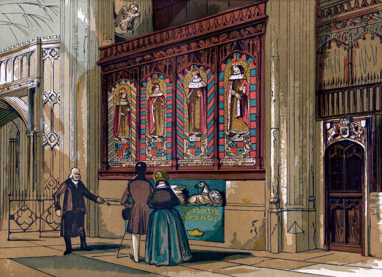 Malet skærm, St Georges Chapel, 1800-tallet af Unbekannt