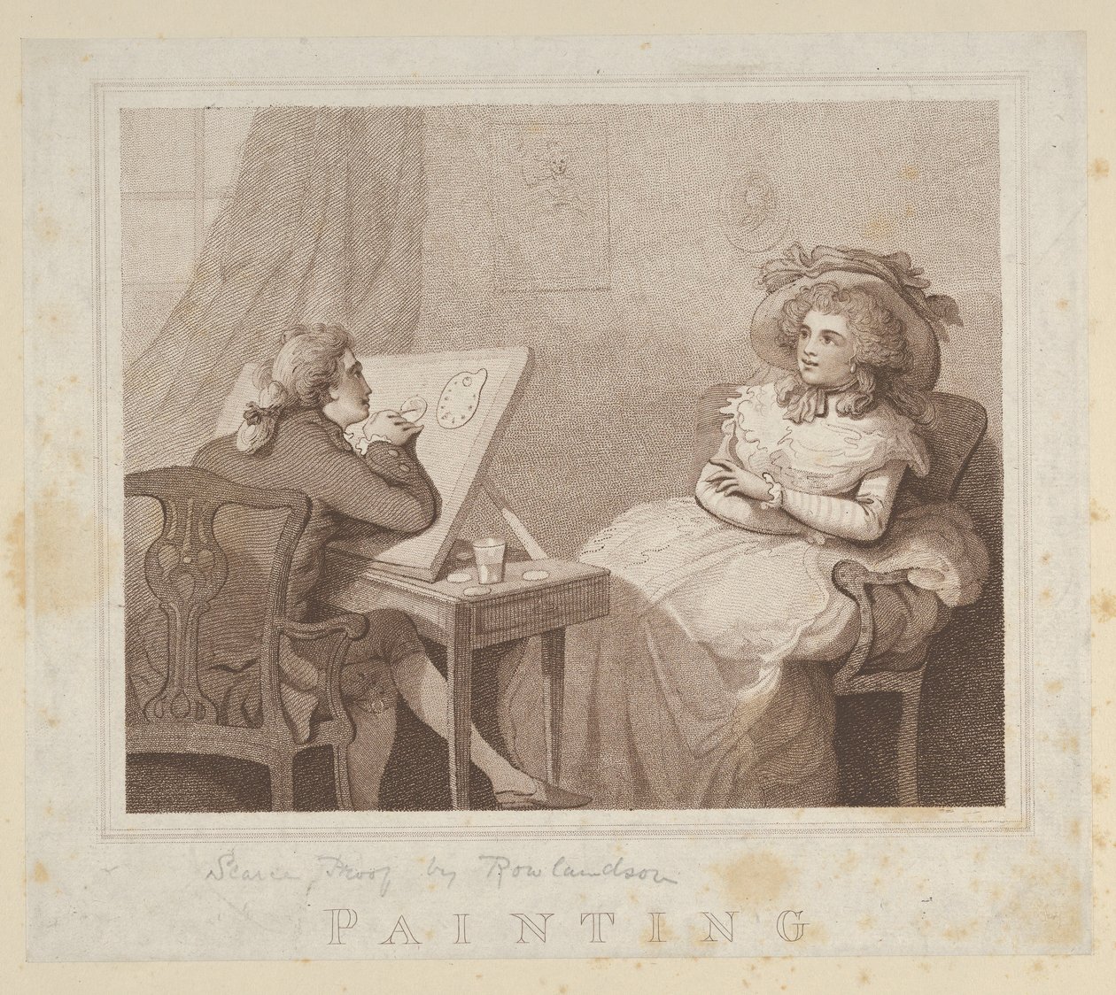 Maleri, 1784 ., 1784 . af Unbekannt