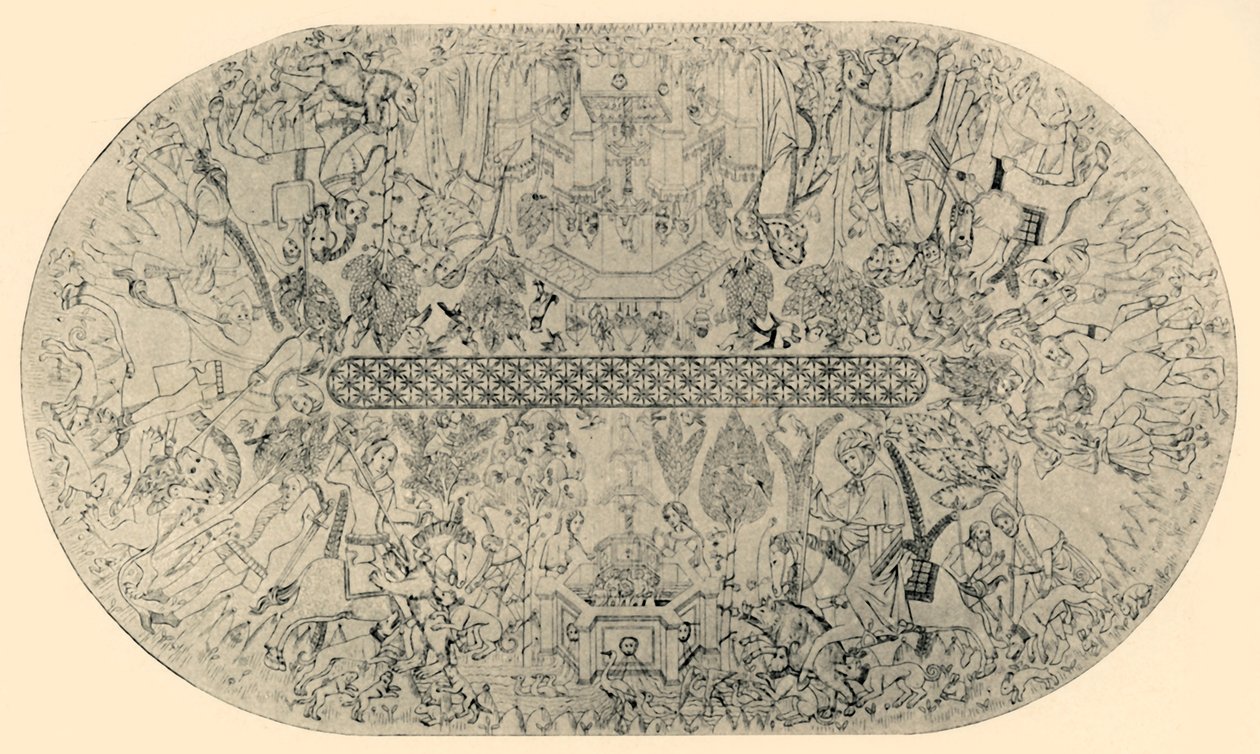 Maleri på loftet af Justitssalen, nr. 1, 1907. af Unbekannt