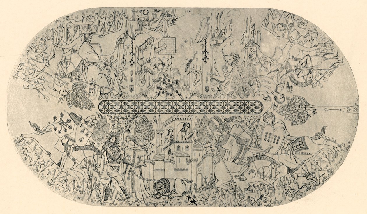 Maleri på loftet af Justitssalen, nr. 3, 1907. af Unbekannt
