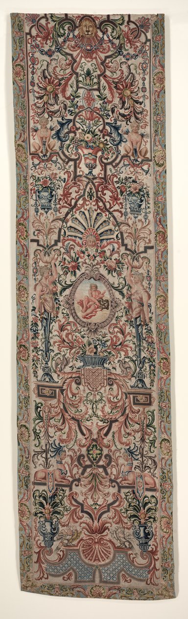 Et par håndarbejde sengeophæng, ca. 1690. af Unbekannt