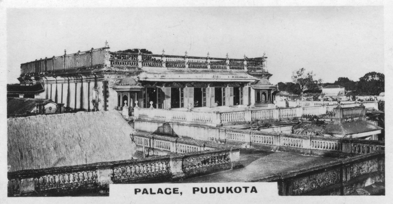 Palace, Pudukottai, Tamil Nadu, Indien, c1925 af Unbekannt