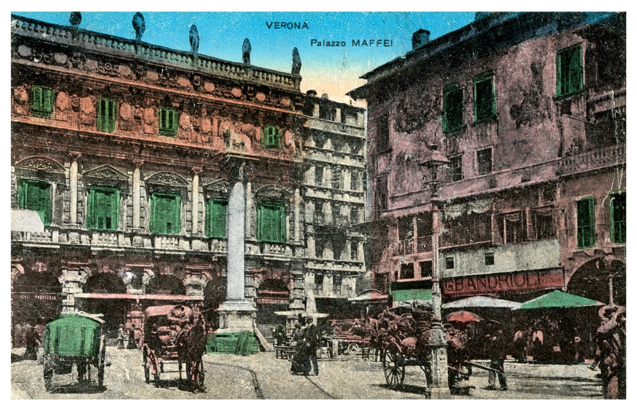 Palazzo Maffei, Verona, Italien, slutningen af det 19. eller begyndelsen af det 20. århundrede af Unbekannt