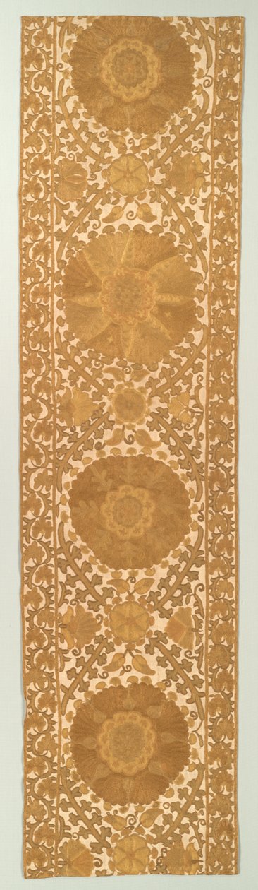 Panel, Sandsynligvis fra et Gardin, 1800-tallet. af Unbekannt
