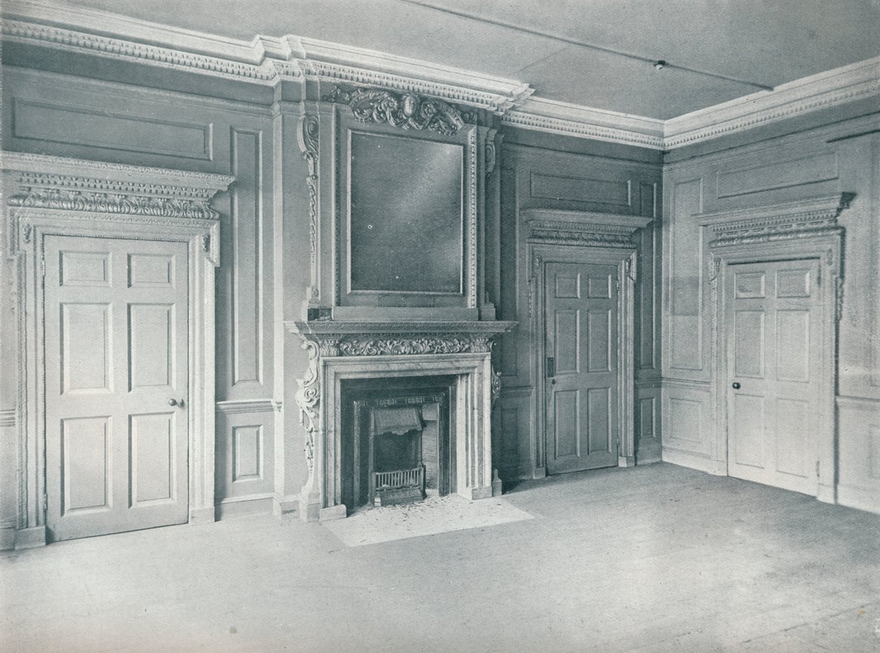 Rum med paneler, begyndelsen af det attende århundrede, 26, Hatton Garden, 1907 af Unbekannt