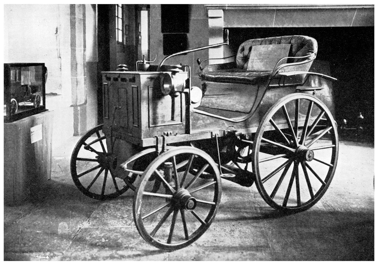 Panhard og Levassors benzindrevet bil, 1892 1956 af Unbekannt