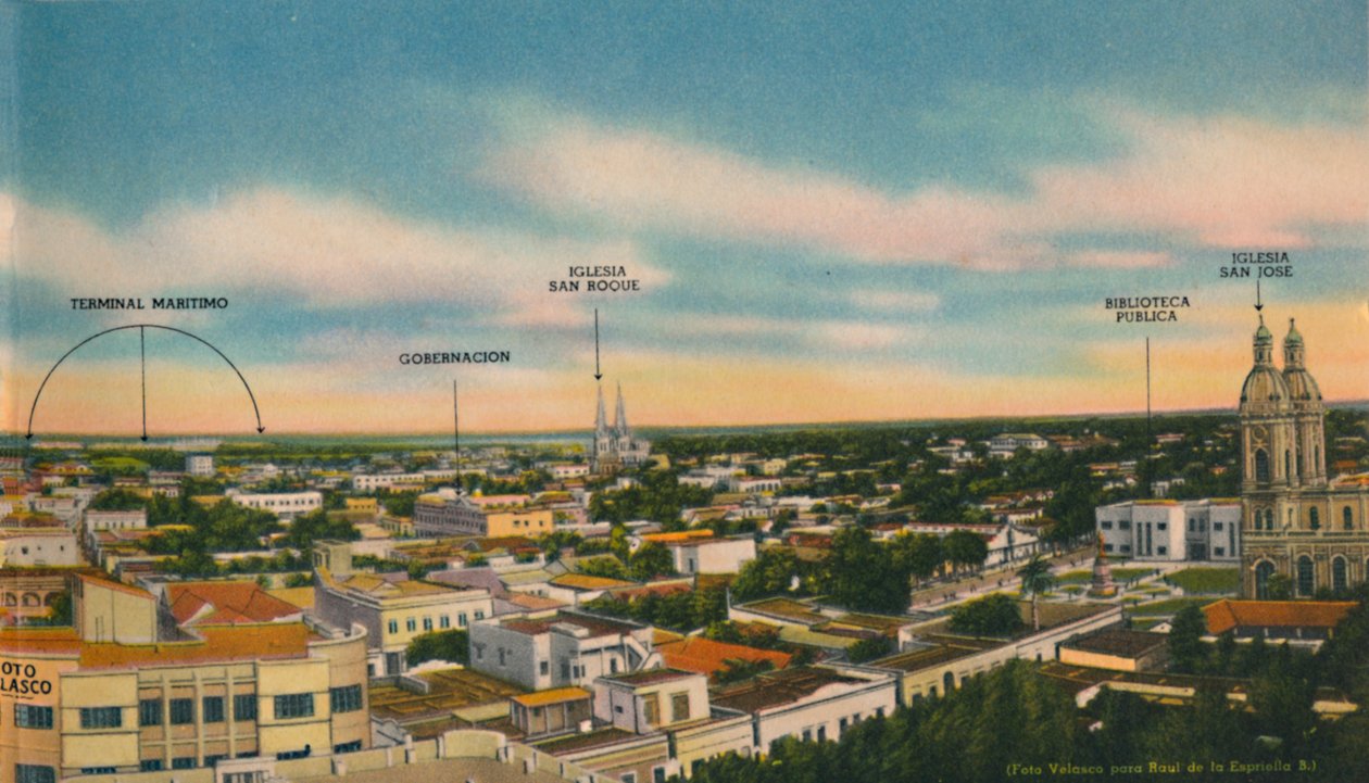 Panorama over Barranquilla Central Sector, c1940