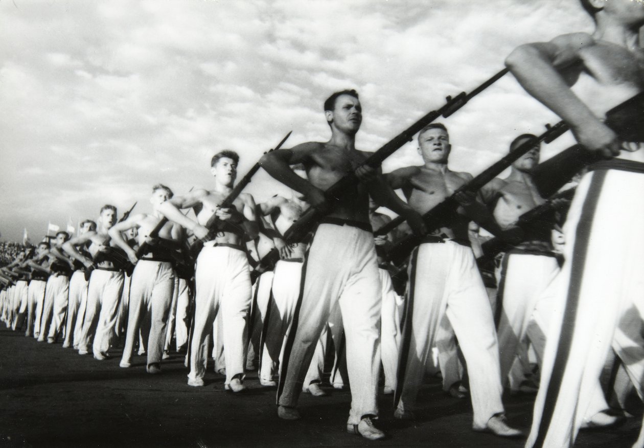Parade af de unge kommunister, Moskva, USSR, 1930