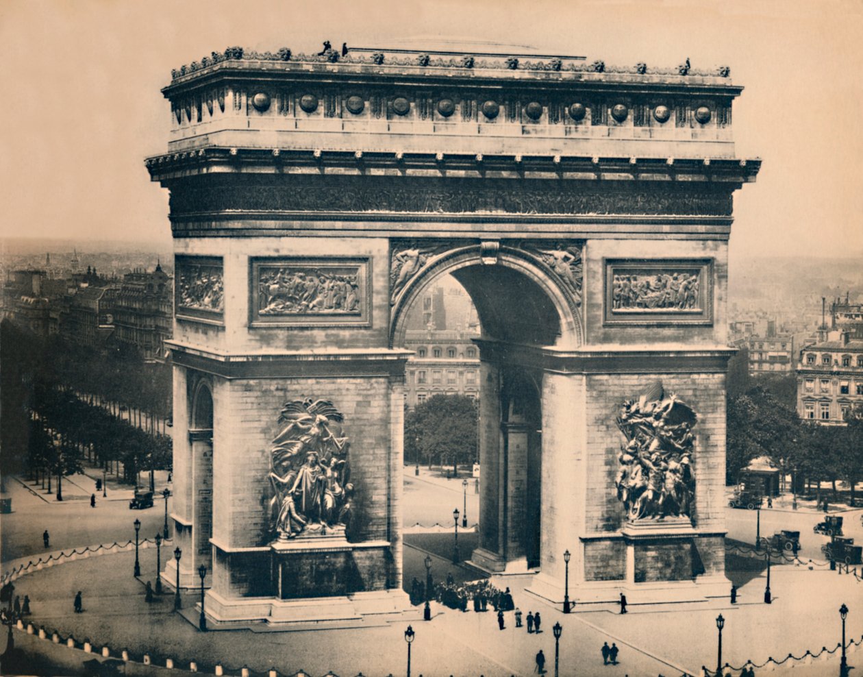Paris. - Triumfbue. -LL, c1910. af Unbekannt