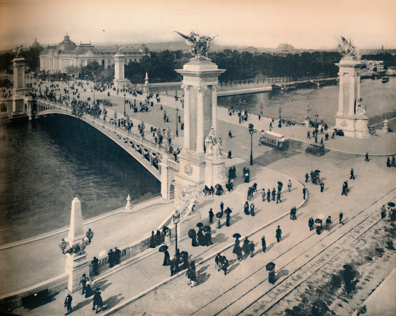 Paris. - Alexander III-broen. -LL, c1910. af Unbekannt