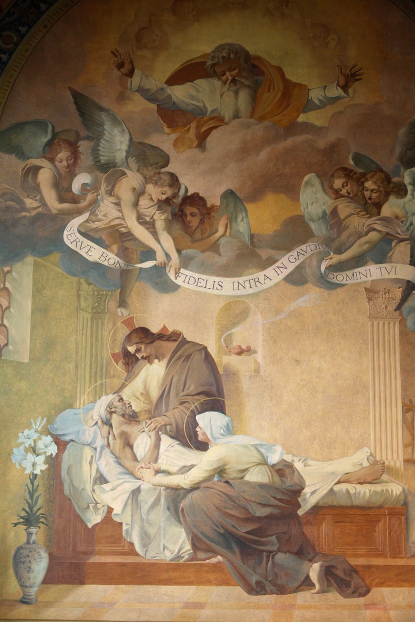 Paris, Frankrig Saint-Francois-Xavier kirkemaleri: Saint Josephs død af Henri Pinta (1915), Paris, Frankrig af Unbekannt