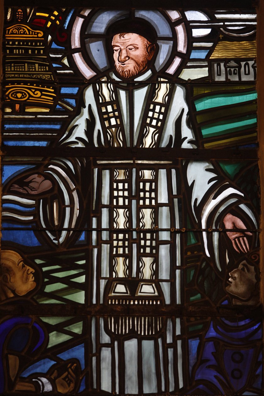 Paris, Frankrig Saint Laurent kirke farvet glas: Saint Vincent de Paul, Paris, Frankrig af Unbekannt