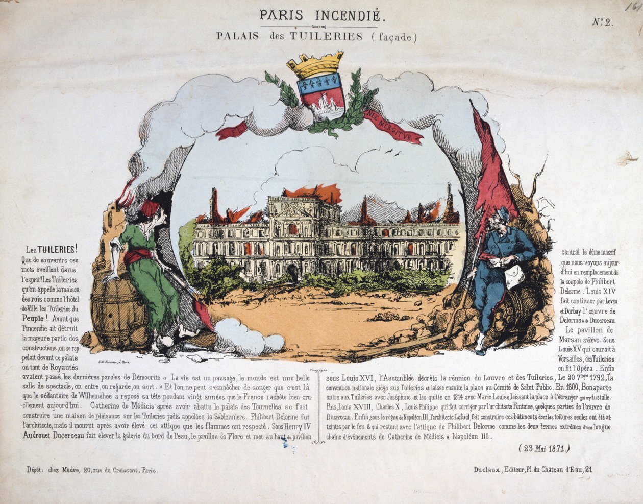 Paris brand, 1871 af Unbekannt