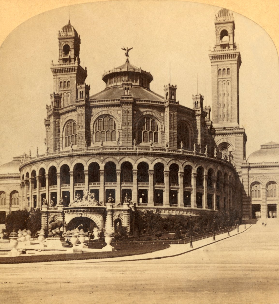 Paris, Trocadero-paladset, ca. 1900. af Unbekannt