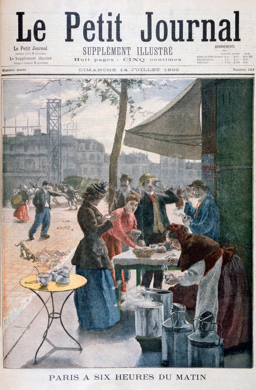 Paris klokken seks om morgenen, 1895 af Unbekannt