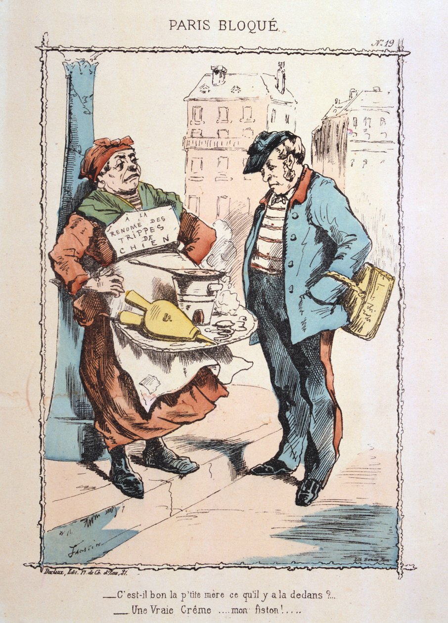 Paris belejrede, 1870-1871. af Unbekannt