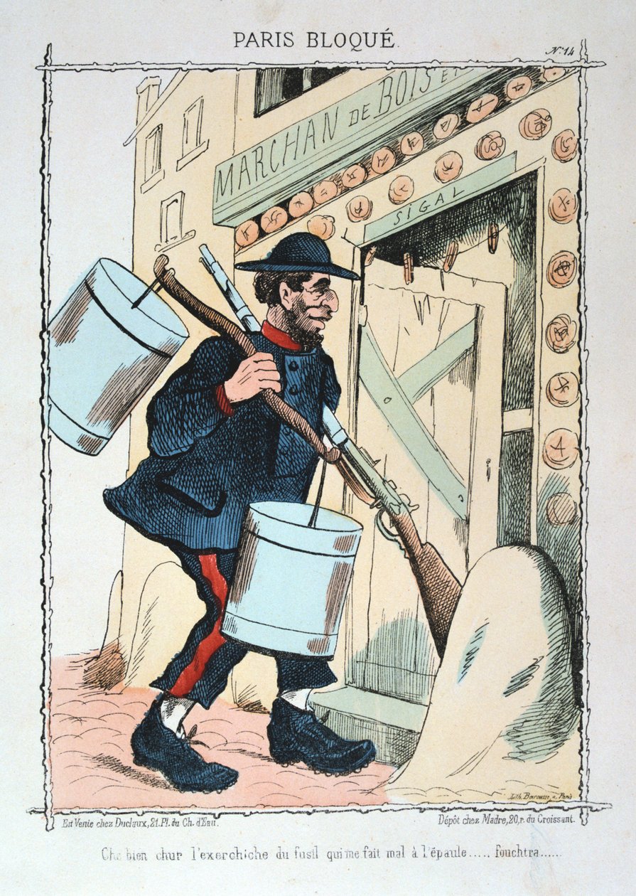 Paris belejrede, 1870-1871. af Unbekannt