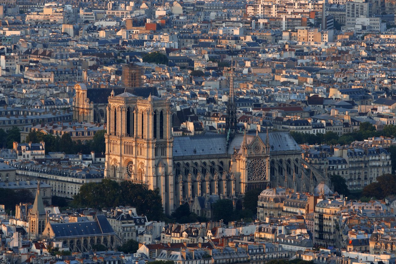 Paris by, Notre Dame de Paris katedral, Paris, Frankrig af Unbekannt