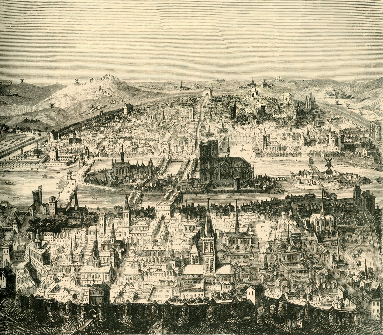 Paris i det syttende århundrede, 1890. af Unbekannt