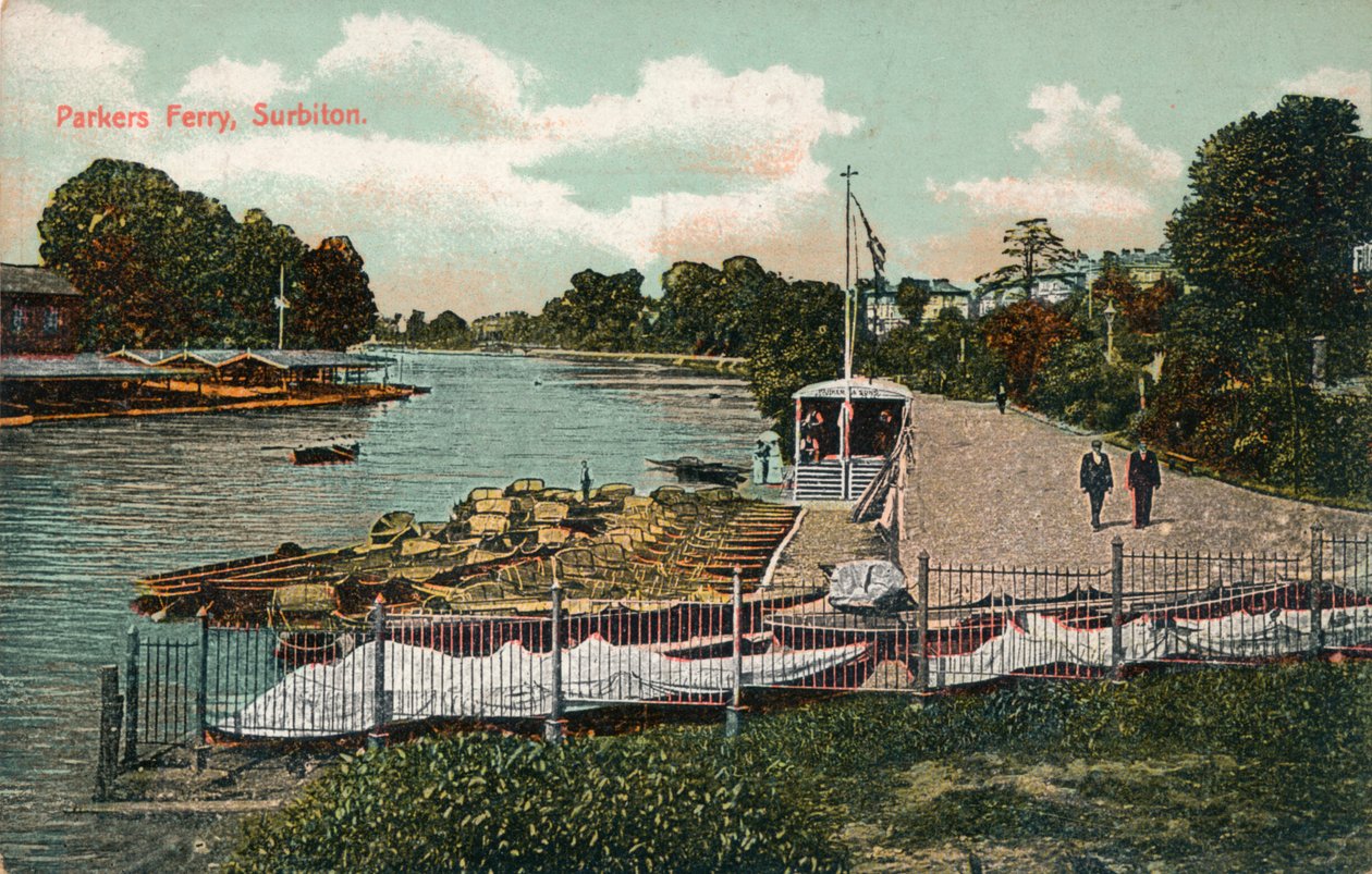 Parkers Ferry, Surbiton, c1907 af Unbekannt